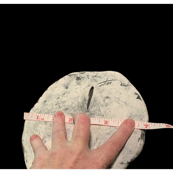 Stan Langtwait Shapes Of Clay Round Wall Plaque Strawberries Flower Ash Signed - Picture 5 of 6